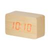ウッド調LEDクロック(ナチュラル)
