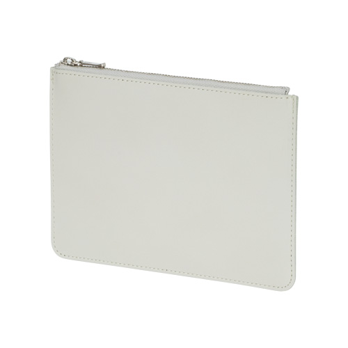 本革ファスナーポーチ(グレージュ)