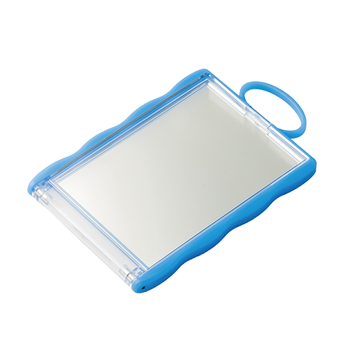 カードホルダーコンパクトミラー(ブルー)